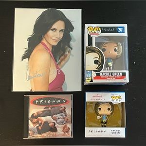 FRIENDS LOT Rachel Green Monica Geller Signed Autograph Funko POP Toy Figure